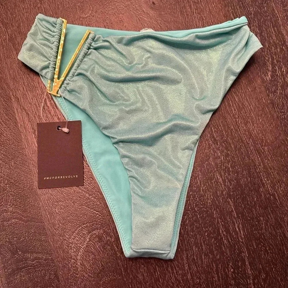 Revolve x Michael Costello Miki High Waist Swim Bottom Sz XS - Picture 3 of 5